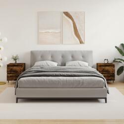 vidaXL 2 db füstös tölgy színű éjjeliszekrény 40 x 35 x 50 cm (826871)