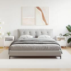 vidaXL 2 db fehér szerelt fa éjjeliszekrény 40 x 35 x 50 cm (830605)
