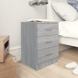vidaXL 2 db szürke sonoma színű szerelt fa éjjeliszekrény 38x35x56 cm (815324)