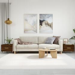 vidaXL 2 db barna tölgy szerelt fa dohányzóasztal 50 x 50 x 40 cm (829363)