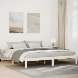 vidaXL fehér tömör fenyő extra hosszú ágykeret matrac nélkül 180x220cm (852425) - vidaxl