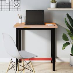 vidaXL tömör bükkfa és fém munkaasztallap 80x55x81, 5 cm (3188903)