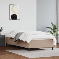 vidaXL cappuccino színű műbőr ágykeret 90 x 190 cm (347226)