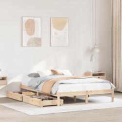vidaXL tömör fenyőfa ágy matrac nélkül 135 x 190 cm (3301426)