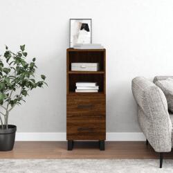 vidaXL barna tölgy színű szerelt fa tálalószekrény 34, 5 x 34 x 90 cm (828699)