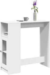 vidaXL fehér szerelt fa tárolórekeszes bárasztal 101 x 40 x 103, 5 cm (854364)