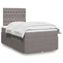 vidaXL tópszínű szövet rugós ágy matraccal 120 x 200 cm (3292034)