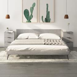 vidaXL 2 db betonszürke éjjeliszekrény 40 x 36 x 65 cm (811277)