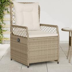 vidaXL 2 db bézs polyrattan dönthető kerti szék (368665)