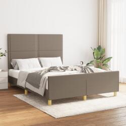 vidaXL tópszínű szövet ágykeret matrac nélkül 140 x 200 cm (3124980)