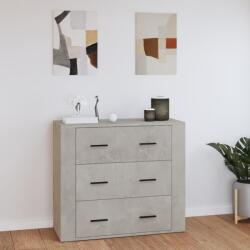 vidaXL betonszürke szerelt fa tálalószekrény 80x33x70 cm (816580)