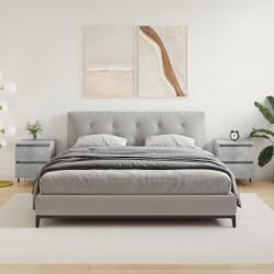 vidaXL 2 db betonszürke szerelt fa éjjeliszekrény 40 x 35 x 50 cm (826869)