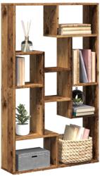 vidaXL antik fa színű szerelt fa könyvszekrény 72 x 20 x 120 cm (858163)