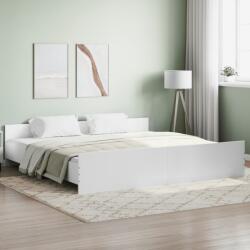 vidaXL fehér ágykeret fej- és lábtámlával 200x200 cm (3203733)