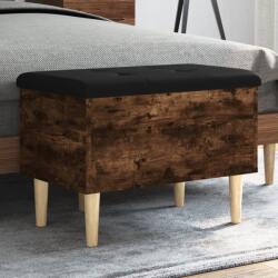 vidaXL füstös tölgy színű szerelt fa tárolópad 62x42x46 cm (835072) - vidaxl
