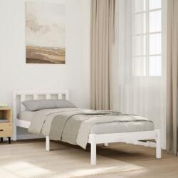 vidaXL fehér tömör fenyő extra hosszú ágykeret matrac nélkül 80x210 cm (852429) - vidaxl