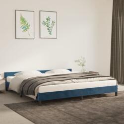 vidaXL sötétkék bársony ágykeret matrac nélkül 200x200 cm (347595)