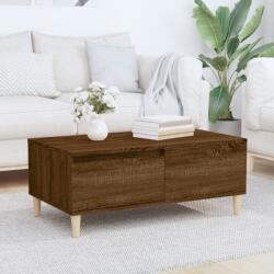 vidaXL barna tölgyszínű szerelt fa dohányzóasztal 90x50x36, 5 cm (821115)