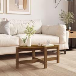 vidaXL mézbarna tömör fenyőfa dohányzóasztal 87 x 48 x 35 cm (822325) - vidaxl
