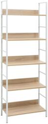 vidaXL 5 szintes tölgyszínű szerelt fa könyvespolc 60x27, 6x158, 5 cm (288229)