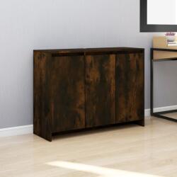 vidaXL füstös tölgy színű szerelt fa tálalószekrény 102 x 33 x 75 cm (813014) - vidaxl