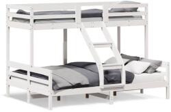 vidaXL fehér tömör fenyőfa emeletes ágy 90 x 200/140 x 200 cm (3207174) - vidaxl