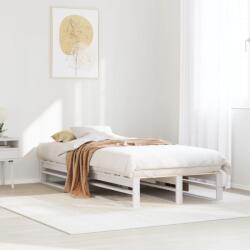 vidaXL fehér tömör fenyőfa ágy matrac nélkül 90 x 200 cm (850834)