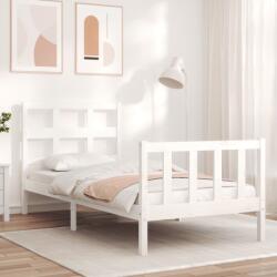 vidaXL fehér tömör fenyőfa ágy matrac nélkül 90 x 200 cm (3192997)