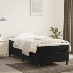 vidaXL fekete bársony ágykeret 80 x 200 cm (3121086)