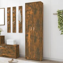 vidaXL füstös tölgyszínű szerelt fa előszobaszekrény 55 x 25 x 189 cm (815516)
