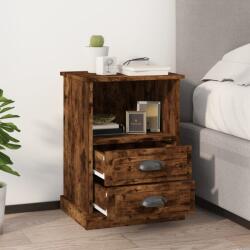 vidaXL 2 db füstös tölgy színű éjjeliszekrény 43 x 36 x 60 cm (816339) - vidaxl