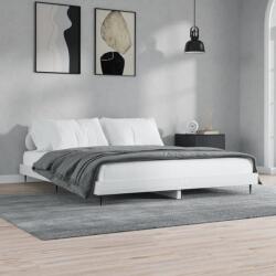 vidaXL magasfényű fehér szerelt fa ágykeret 140 x 200 cm (832247)