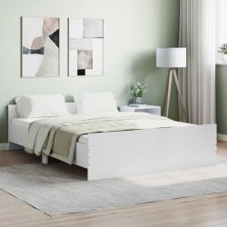 vidaXL fehér ágykeret fej- és lábtámlával 140 x 190 cm (3203782) - vidaxl