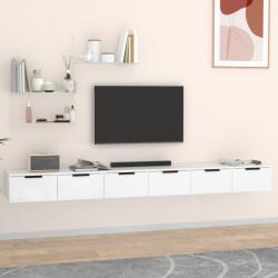 vidaXL 2 db fehér szerelt fa faliszekrény 102 x 30 x 20 cm (3115900)