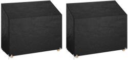 vidaXL 2 db polietilén kerti padhuzat 8 fűzőlyukkal 160x70x70/88 cm (3155390)