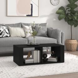 vidaXL fekete szerelt fa dohányzóasztal 100 x 50 x 36 cm (816521)