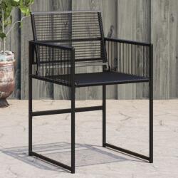 vidaXL 4 db fekete polyrattan kerti szék (4008578)