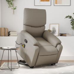 vidaXL cappuccino műbőr dönthető masszázs- és állófotel (3204899)
