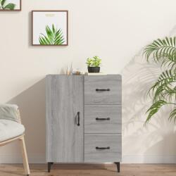 vidaXL szürke sonoma színű szerelt fa tálalószekrény 69, 5 x 34 x 90 cm (817355) - vidaxl