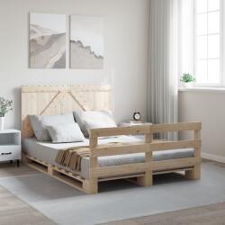 vidaXL tömör fenyőfa ágykeret fejtámlával 140 x 200 cm (3281558)