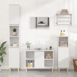 vidaXL magasfényű fehér szerelt fa mosdószekrény 80 x 33 x 60 cm (821286)