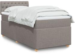 vidaXL tópszínű szövet rugós ágy matraccal 90 x 190 cm (3288846)
