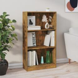 vidaXL füstös tölgy színű szerelt fa könyvszekrény 60 x 24 x 109 cm (815087)