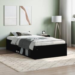 vidaXL fekete ágykeret 100 x 200 cm (3203832)