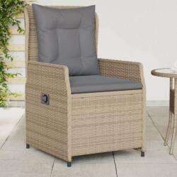 vidaXL 2 db bézs polyrattan dönthető kerti szék (368655)