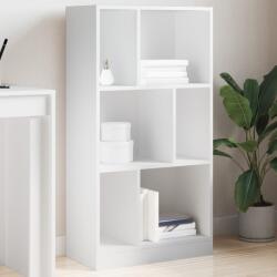 vidaXL fehér szerelt fa könyvszekrény 57 x 28, 5 x 107, 5 cm (848003) - vidaxl