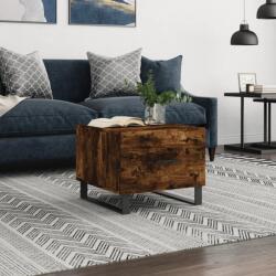 vidaXL füstös tölgy színű szerelt fa dohányzóasztal 50 x 50 x 40 cm (829454) - vidaxl