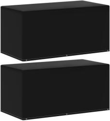 vidaXL 2 db kertibútor-takaró 6 fűzőlyukkal 160 x 80 x 75 cm (3082851) - vidaxl