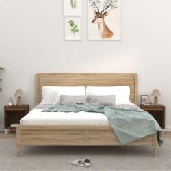 vidaXL 2 db barna tölgy színű éjjeliszekrény 40x35x50 cm (821873)