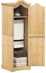 vidaXL Corona tömör fenyőfa ruhásszekrény 55 x 52 x 170 cm (4002764) - vidaxl